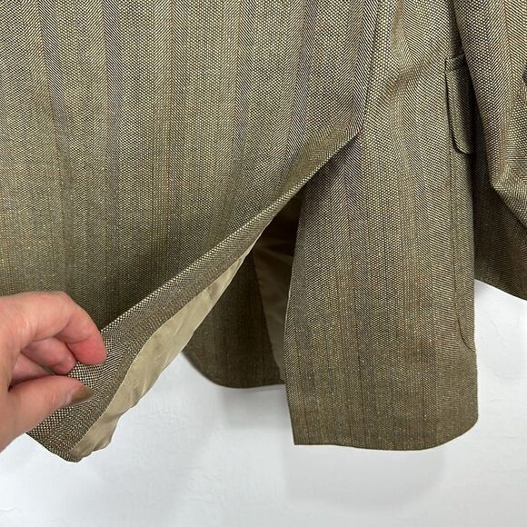 Daks Signature Wool Silk Blend Three Button Closure Blazer Size L - Picture 5 of 14